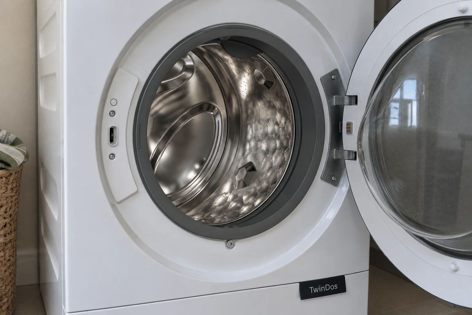 Ribloze trommel van de Miele WQ 1000 van dichtbij